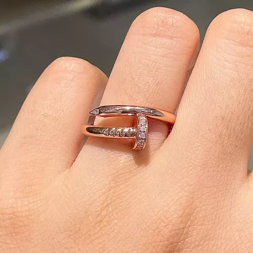 Replica Cartier Rings In Rose Gold #1390164 $25.00 USD for Wholesale