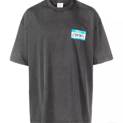 VETEMENTS T-Shirts Short Sleeved For Unisex #1390237 $40.00 USD, Wholesale Replica VETEMENTS T-Shirts