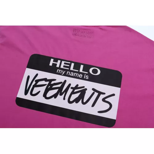 Replica VETEMENTS T-Shirts Short Sleeved For Unisex #1390244 $40.00 USD for Wholesale