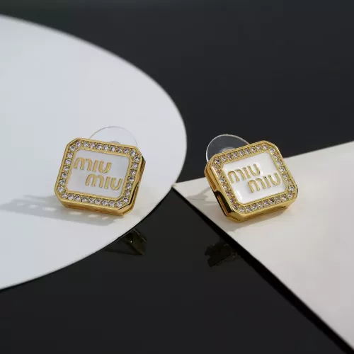 Replica MIU MIU Earrings For Women #1390251 $25.00 USD for Wholesale