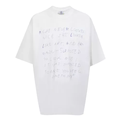 VETEMENTS T-Shirts Short Sleeved For Unisex #1390274 $36.00 USD, Wholesale Replica VETEMENTS T-Shirts