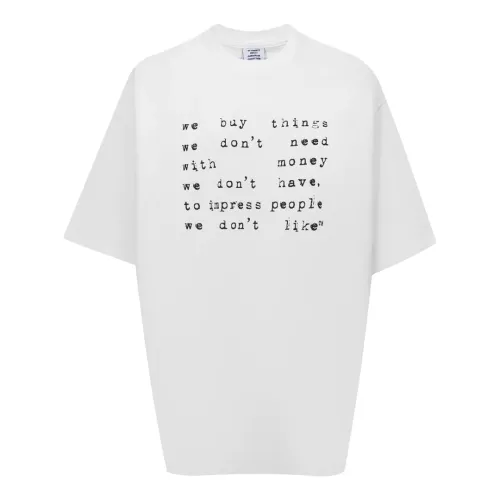 VETEMENTS T-Shirts Short Sleeved For Unisex #1390277 $36.00 USD, Wholesale Replica VETEMENTS T-Shirts