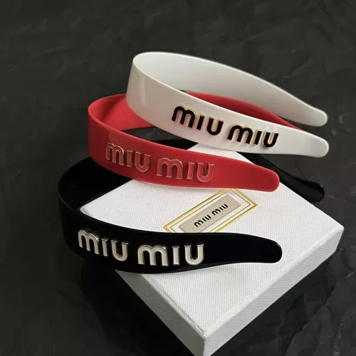Replica MIU MIU Headband For Women #1390337 $45.00 USD for Wholesale