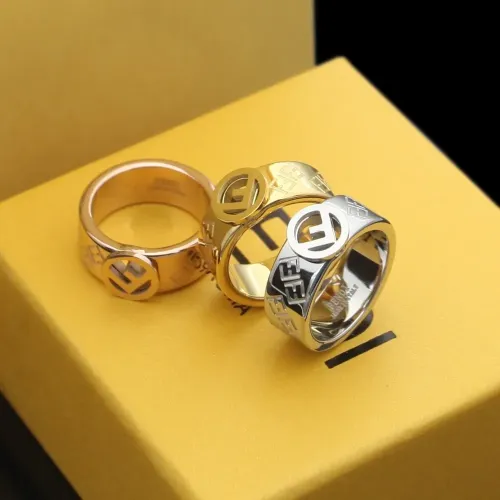 Replica Fendi Rings In Gold #1390582 $23.00 USD for Wholesale