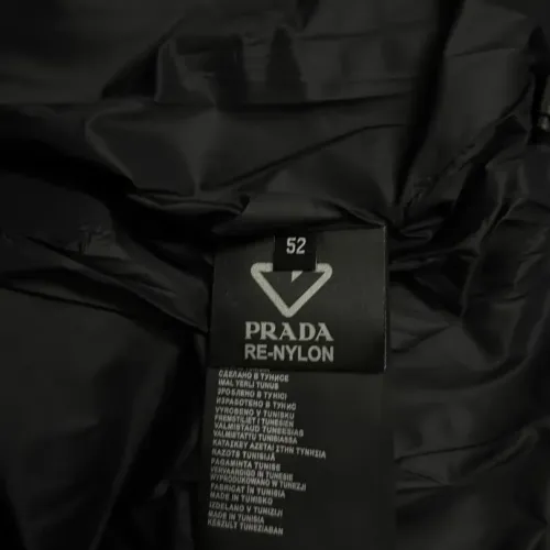 Replica Prada Down Feather Coat Long Sleeved For Unisex #1390661 $162.00 USD for Wholesale