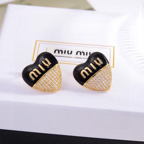MIU MIU Earrings For Women #1390737 $27.00 USD, Wholesale Replica MIU MIU Earrings