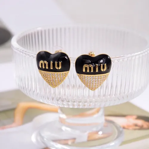 Replica MIU MIU Earrings For Women #1390737 $27.00 USD for Wholesale