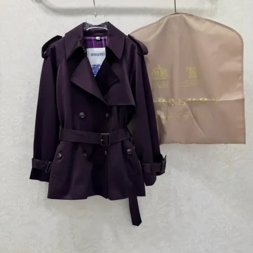 Burberry Trench Coat Long Sleeved For Women #1390953 $165.00 USD, Wholesale Replica Burberry Trench Coat
