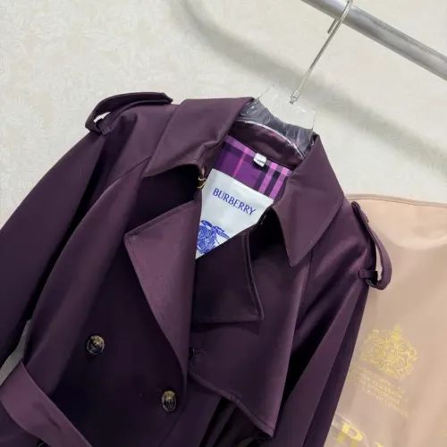 Replica Burberry Trench Coat Long Sleeved For Women #1390953 $165.00 USD for Wholesale