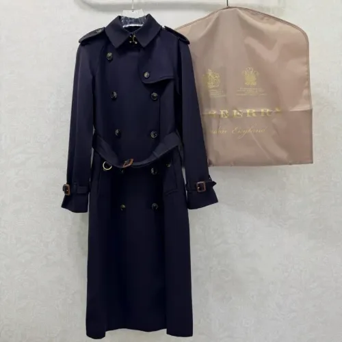 Burberry Trench Coat Long Sleeved For Women #1390954 $190.00 USD, Wholesale Replica Burberry Trench Coat