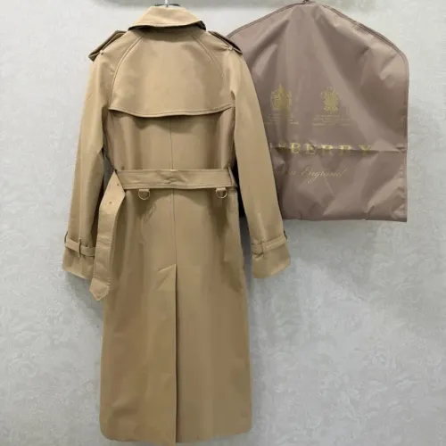 Replica Burberry Trench Coat Long Sleeved For Women #1390955 $190.00 USD for Wholesale