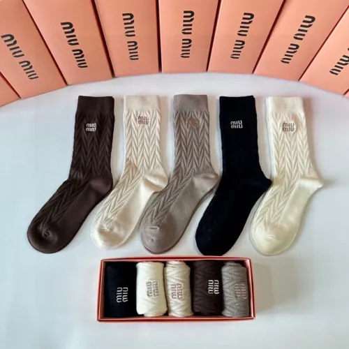 MIU MIU Socks #1391093 $29.00 USD, Wholesale Replica MIU MIU Socks