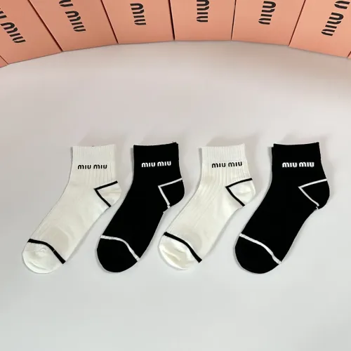 MIU MIU Socks #1391096 $32.00 USD, Wholesale Replica MIU MIU Socks