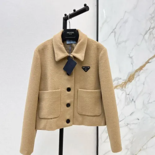 Prada Jackets Long Sleeved For Women #1391129 $140.00 USD, Wholesale Replica Prada Jackets