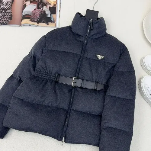 Prada Down Feather Coat Long Sleeved For Women #1391149 $245.00 USD, Wholesale Replica Prada Down Feather Coat
