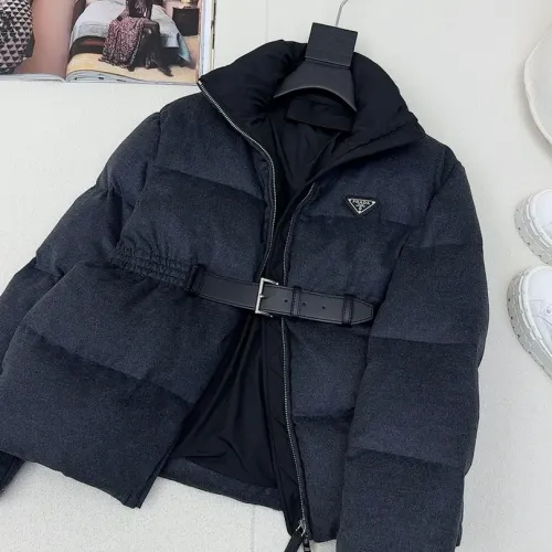Replica Prada Down Feather Coat Long Sleeved For Women #1391149 $245.00 USD for Wholesale