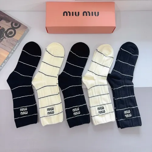 Replica MIU MIU Socks #1391162 $29.00 USD for Wholesale