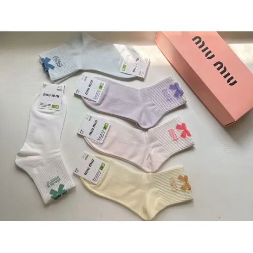 Replica MIU MIU Socks For Women #1391169 $25.00 USD for Wholesale