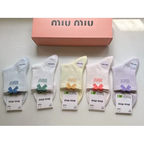 Replica MIU MIU Socks For Women #1391169 $25.00 USD for Wholesale