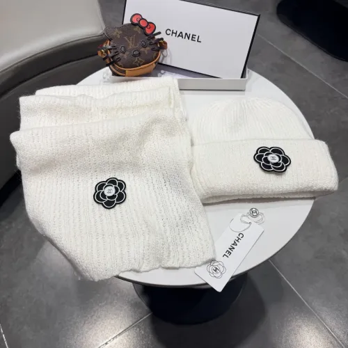 Chanel Hat and Scarf Set #1391451 $64.00 USD, Wholesale Replica Chanel Hat and Scarf and Glove Set