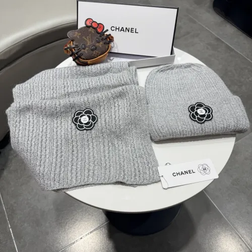 Chanel Hat and Scarf Set #1391452 $64.00 USD, Wholesale Replica Chanel Hat and Scarf and Glove Set