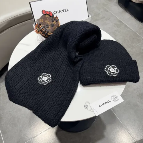 Chanel Hat and Scarf Set #1391453 $64.00 USD, Wholesale Replica Chanel Hat and Scarf and Glove Set
