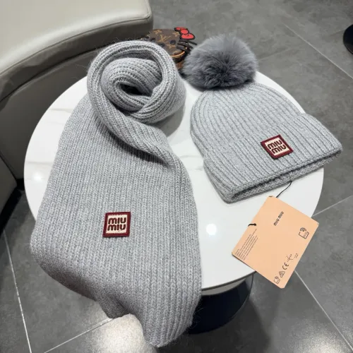 Replica MIU MIU Hat and Scarf Set #1391477 $64.00 USD for Wholesale