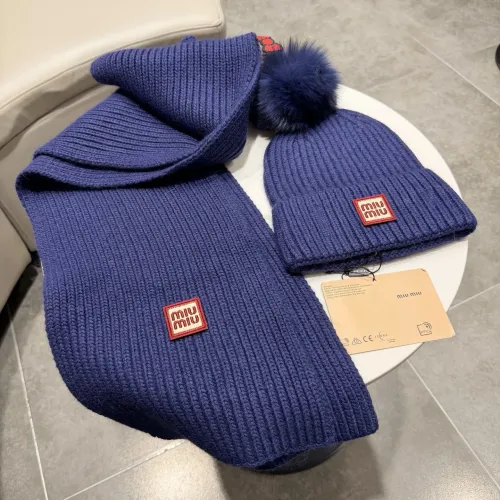 Replica MIU MIU Hat and Scarf Set #1391478 $64.00 USD for Wholesale