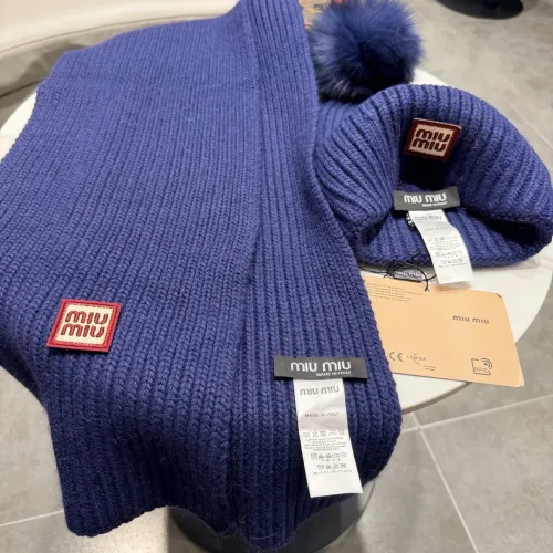 Replica MIU MIU Hat and Scarf Set #1391478 $64.00 USD for Wholesale