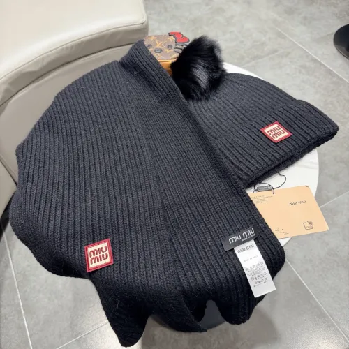 Replica MIU MIU Hat and Scarf Set #1391479 $64.00 USD for Wholesale