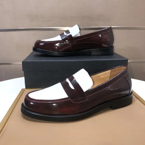 Prada Leather Shoes For Men #1391577 $92.00 USD, Wholesale Replica Prada Leather Shoes