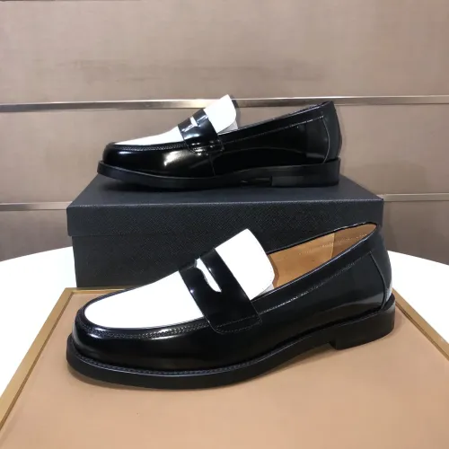 Prada Leather Shoes For Men #1391578 $92.00 USD, Wholesale Replica Prada Leather Shoes