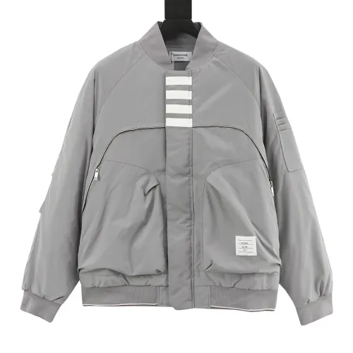 Thom Browne Jackets Long Sleeved For Unisex #1391592 $112.00 USD, Wholesale Replica Thom Browne Jackets