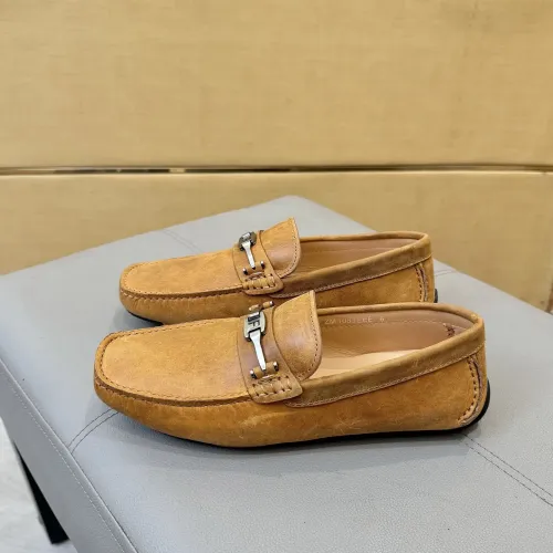 Replica Salvatore Ferragamo Leather Shoes For Men #1391720 $96.00 USD for Wholesale