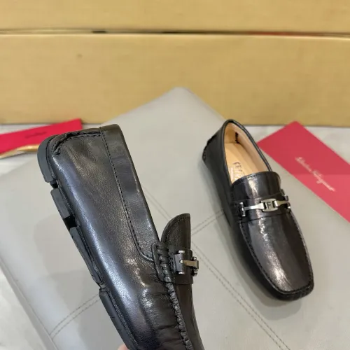 Replica Salvatore Ferragamo Leather Shoes For Men #1391721 $96.00 USD for Wholesale