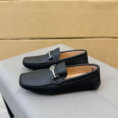 Replica Salvatore Ferragamo Leather Shoes For Men #1391725 $96.00 USD for Wholesale