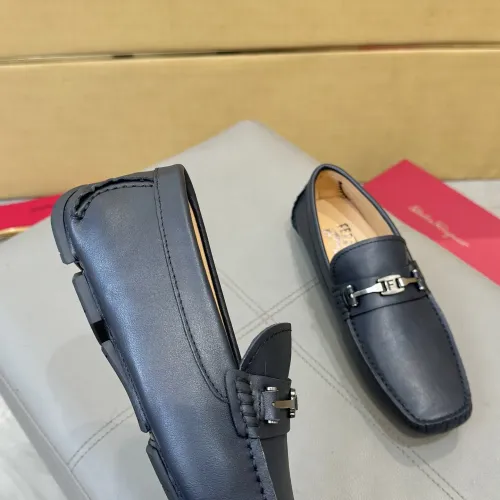 Replica Salvatore Ferragamo Leather Shoes For Men #1391727 $96.00 USD for Wholesale