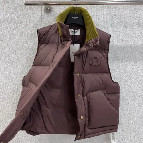Replica Celine Down Feather Coat Sleeveless For Women #1391744 $140.00 USD for Wholesale