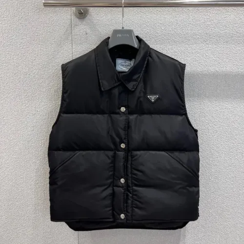 Prada Down Feather Coat Sleeveless For Women #1391746 $132.00 USD, Wholesale Replica Prada Down Feather Coat