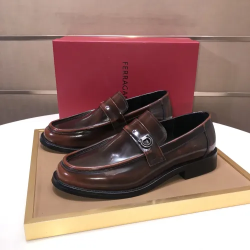 Salvatore Ferragamo Leather Shoes For Men #1391771 $100.00 USD, Wholesale Replica Salvatore Ferragamo Leather Shoes