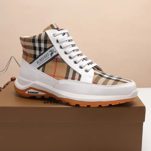 Replica Burberry High Tops Shoes For Men #1391791 $80.00 USD for Wholesale