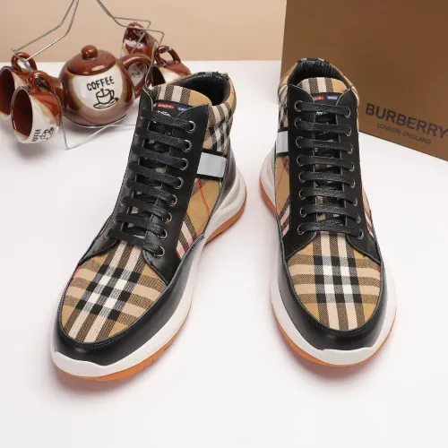 Replica Burberry High Tops Shoes For Men #1391794 $80.00 USD for Wholesale