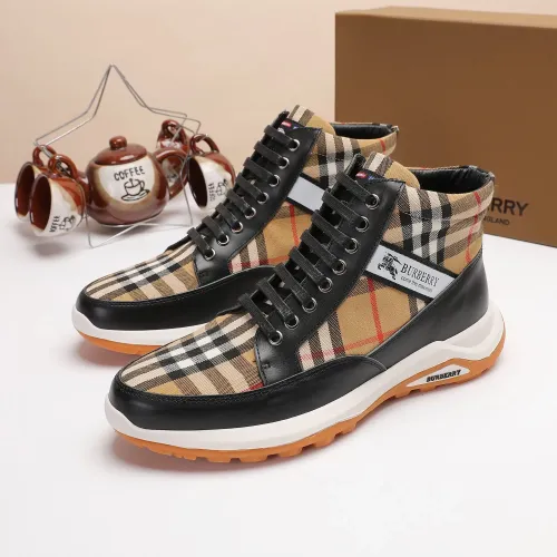 Replica Burberry High Tops Shoes For Men #1391794 $80.00 USD for Wholesale