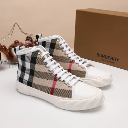 Replica Burberry High Tops Shoes For Men #1391795 $76.00 USD for Wholesale