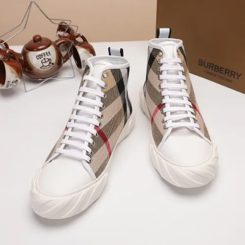 Replica Burberry High Tops Shoes For Men #1391795 $76.00 USD for Wholesale