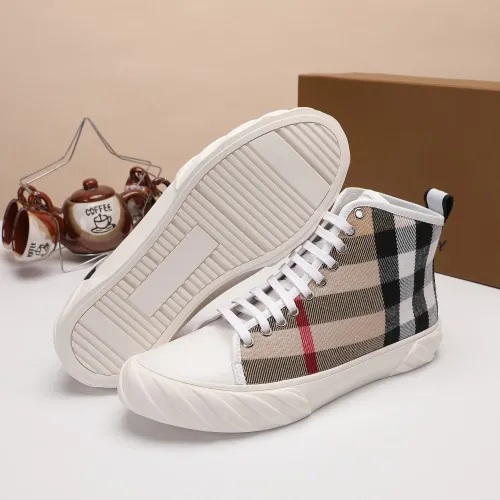 Replica Burberry High Tops Shoes For Men #1391795 $76.00 USD for Wholesale