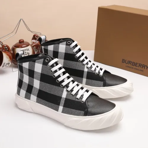 Replica Burberry High Tops Shoes For Men #1391796 $76.00 USD for Wholesale