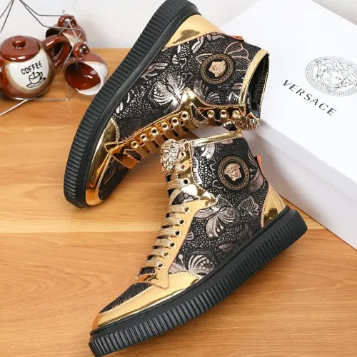 Versace High Tops Shoes For Men #1391804 $76.00 USD, Wholesale Replica Versace High Tops Shoes