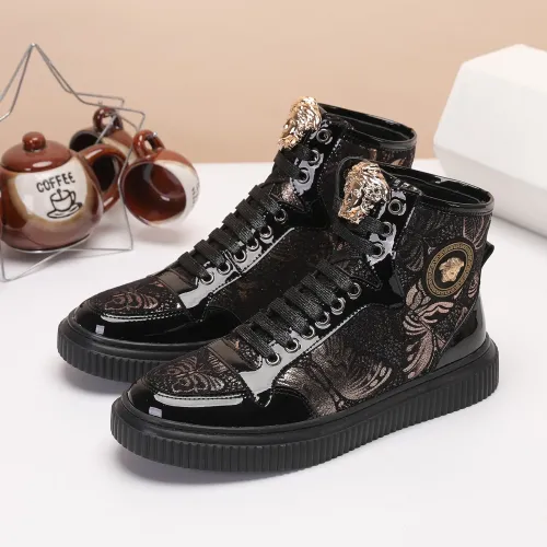 Versace High Tops Shoes For Men #1391805 $76.00 USD, Wholesale Replica Versace High Tops Shoes