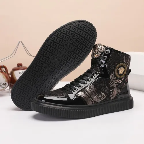 Replica Versace High Tops Shoes For Men #1391805 $76.00 USD for Wholesale